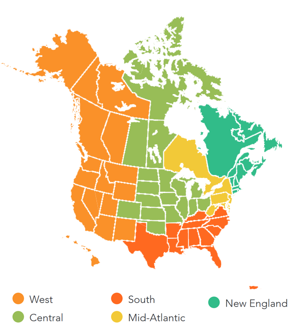 Region Map Transparent