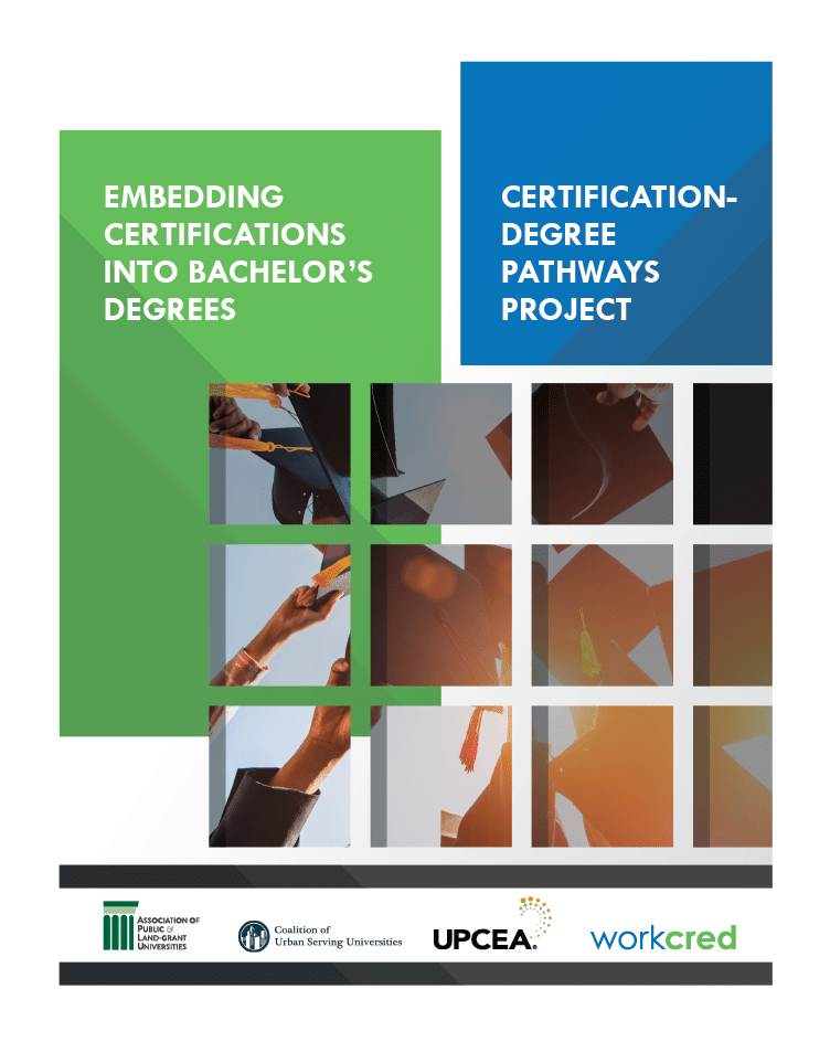 embedding certifications into bachelors degrees report cover