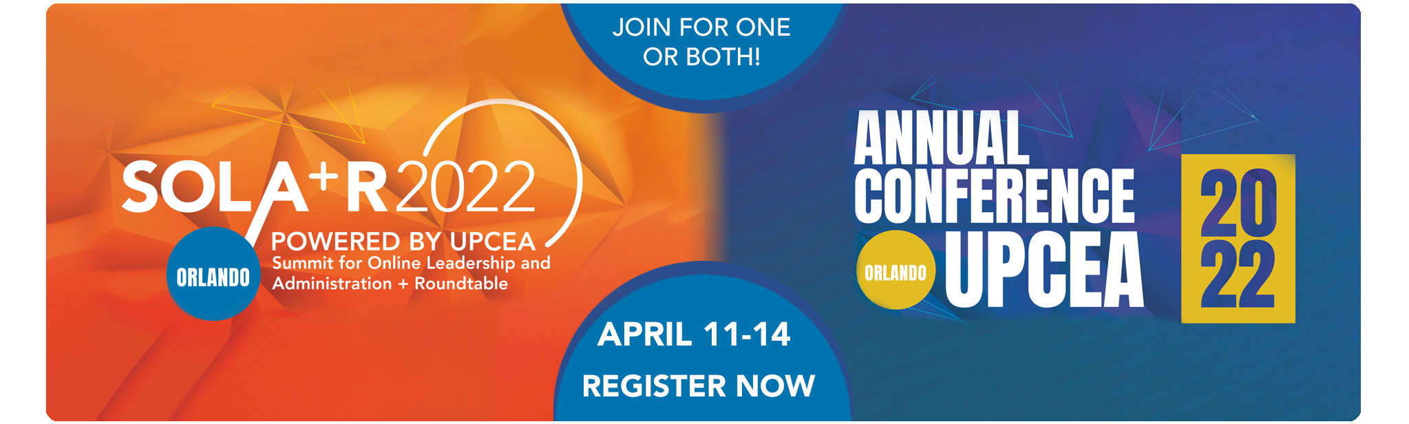2022 SOLA+R Summit for Online Leadership and Administration + Roundtable | 2022 UPCEA Annual Conference | April 11- 14, 2022 | Orlando, FL
