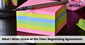 What I Wish I Knew at the Time: Negotiating Agreements