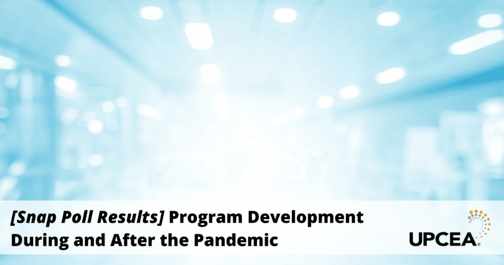 [Snap Poll Results] Program Development During and After the Pandemic