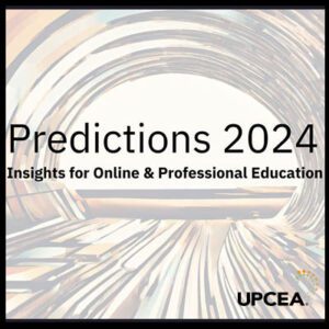 Predictions 2024: Insights for Online & Professional Education report cover