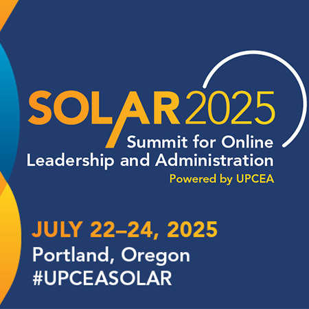 SOLAR 2025 Square SOLAR 2025: Summit for Online Leadership and Administration | July 22-24, 2025 | Portland, OR