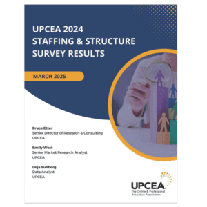 UPCEA 2024 Staffing & Structure Survey Results cover