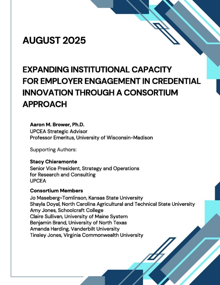 Expanding Institutional Capacity for Employer Engagement in Credential Innovation Through a Consortium Approach