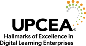 UPCEA Hallmarks of Excellence in Digital Learning Enterprises logo