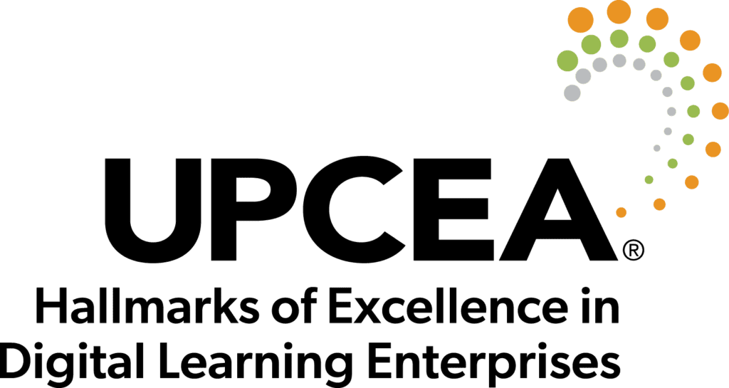 UPCEA Hallmarks of Excellence in Digital Learning Enterprises logo